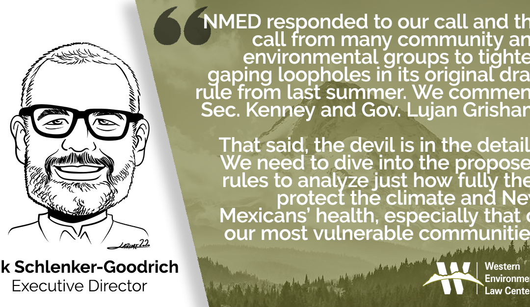 Erik NMED Methane Rules Quote