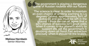 “The government is playing a dangerous game of Russian roulette with our future,” said Melissa Hornbein, senior attorney with the Western Environmental Law Center. “The science is clear: In order to maintain an even chance of limiting warming to 1.5 degrees Celsius, approximately 60% of global oil and gas must be left in the ground. I think we can all agree that a 50% chance of success isn’t great odds when it comes to our planet’s ability to support life, yet the government is doubling down on fossil fuel extraction precisely when it should be hitting the brakes. The announcement of these sales is particularly bewildering in light of President Biden’s executive actions on climate and the Bureau of Land Management’s clear legal discretion when it comes to leasing.”