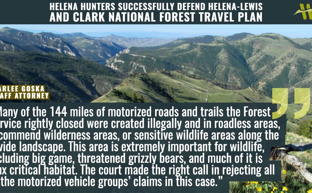 Helena Hunters and Anglers Divide Travel Plan Marlee Quote Graphic
