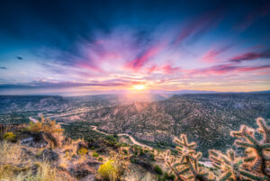 New Mexico Sunrise Over the Rio Grande River