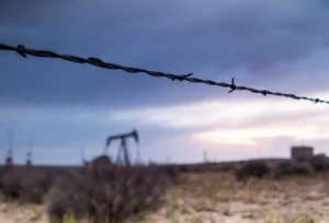 Oil derrick in New Mexico